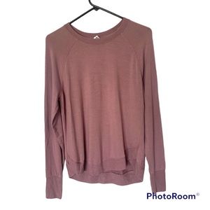 Athleta Mindset Modal Blend Sweatshirt in Mauve Color